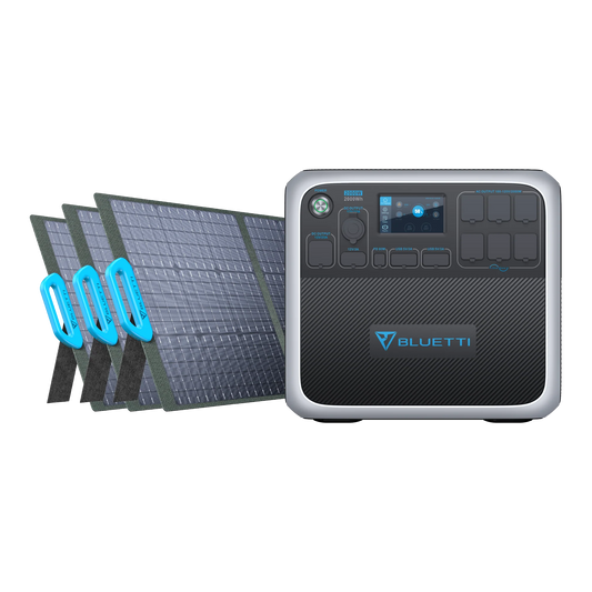BLUETTI AC200Max Portable Power Station + 3*PV200 Solar Panel